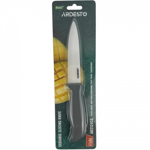 Ніж керм. слайсерний Ardesto Fresh 12,5см сірий AR2124CG