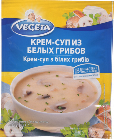 Суп-пюре Вегета 48 г із білих грибів
