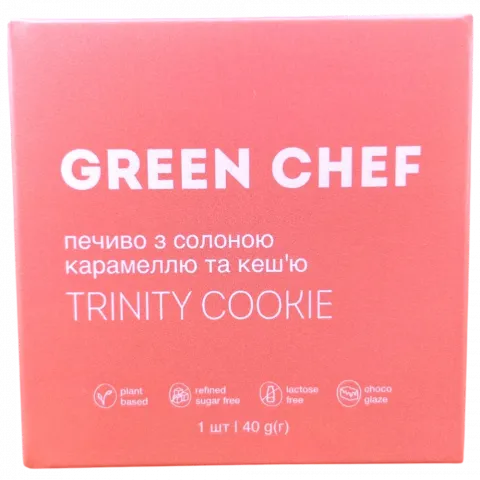 Печ Green Chef 40 г з солоною карамеллю та кеш`ю