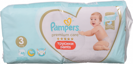 Підг.-трусики Pampers Premium Care Pants 48 шт. Midi (6-11 кг)