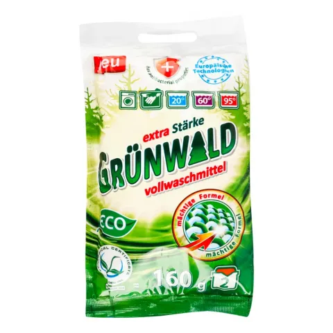 Порошок Grunwald 160 г Універсальний Гірська Свіжість пакет-саше