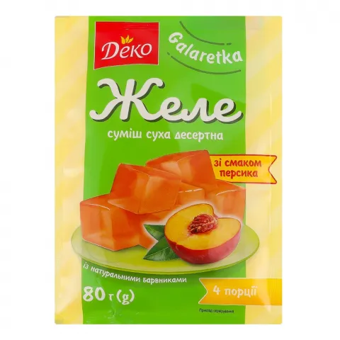 Желе Деко 80 г зі смаком Персик