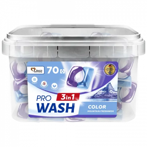 Гель д/прання авт. в розч. кап. Pro Wash 70 шт. Гірська свіжість