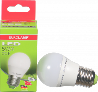 Лампа LED EuroLamp куля біла 5 Вт Е27