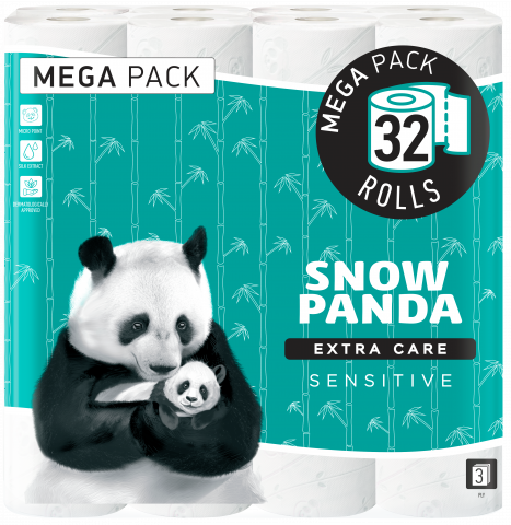 Туал. папір Сніжна Панда 32 шт. Extra Care Sensitive