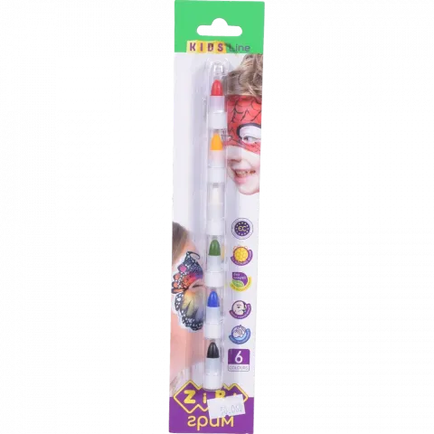 Олівці д/гриму обличчя та тіла ZiBi Позитив 6 кол. стандарт ZB.6569