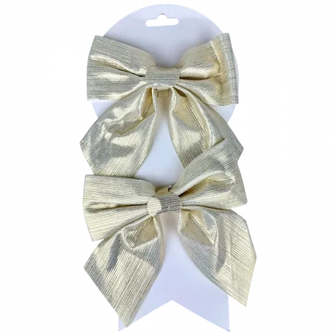 Набір бантів 2 шт 1515 см шампань арт. SF2025043 9245 И941