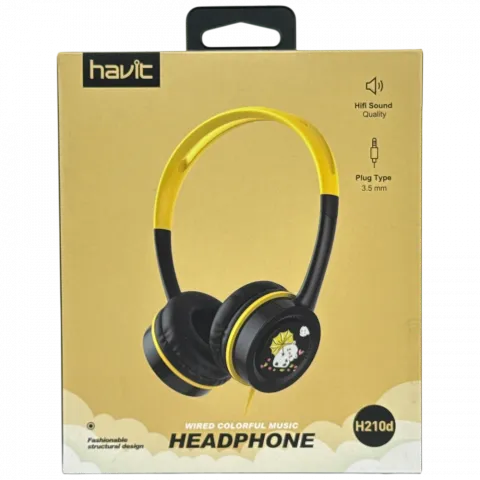 Навушники дит. Havit HV-H210d дротові накладні з мік.