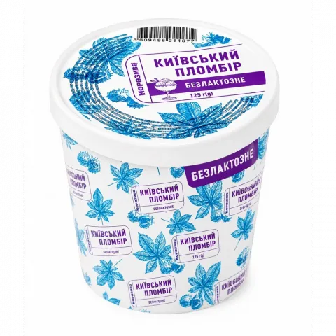Морозиво Київський пломбір 120 г стак. б/лакт