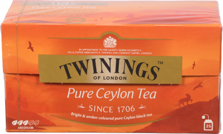 Чай Twinings 25 шт. чорн. Pure Ceylon (Англія) И782