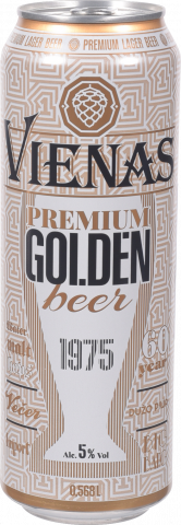 Пиво VIENAS Голден 0,568 л, 5,0 з/б (Литва)