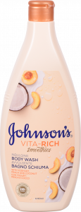 Гель д/душу Johnsons Body Care Vita-Rich 750 мл Розслаблюючий з йогуртом, кокосом та екстрактом пер