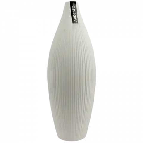 Ваза порц. Ardesto Siena 7х23см білий AR3806W