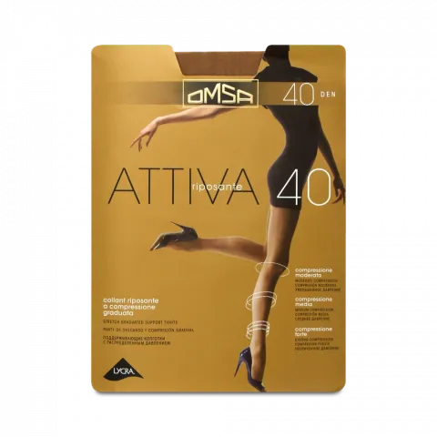 Колготи жін. Omsa Attiva 40 Cappuccino 3