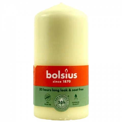 Свіча Bolsius 120/58 біла 33 год. арт. 103614397005
