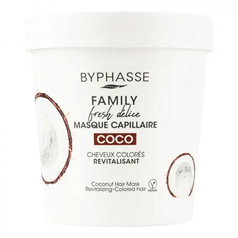 Маска д/волосся Byphasse 250 мл д/фарбованого волосся з кокосом