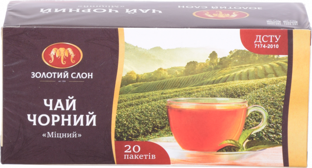 Чай Золотий Слон 20 шт. чорн. Міцний (П)