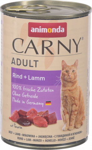 Корм д/котів Animonda 400 г Carny з яловичиною та ягням