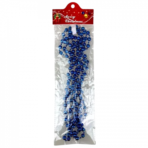 Намисто на ялинку 10мм2,7м синє арт. XYA030-2.7M 9245 И016