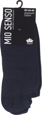 Шкарпетки чол. Mio Senso ультракороткі C100R темно-сині, р. 44-46