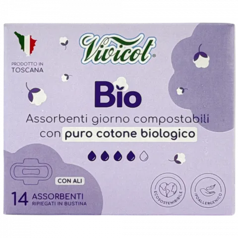 Прокладки VIVICOT BIO 14 шт. И806 (Італія)