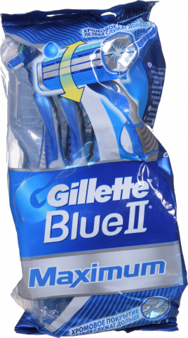 Станок однораз. дгоління Gillette Блю II 6 шт.+ 2 шт. макс