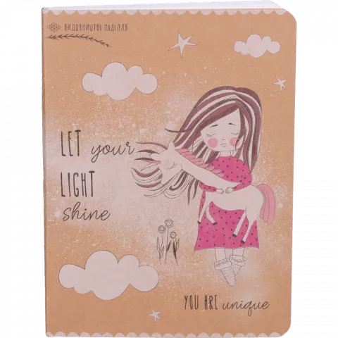 Зошит А5 112 арк. клітинку Крафт обкладинка