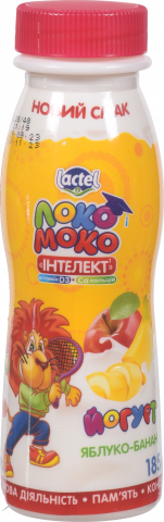 Йогурт Локо Моко 1,5 185 г Яблуко-банан Інтелект