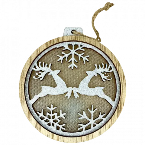 Підвіска дерев`яна зі світлом кругла 9.510.52.7 см арт. FC-25068 9245 И849