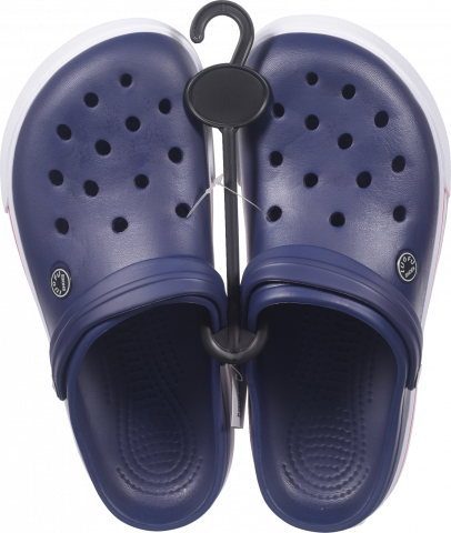 Взуття літнє Luofu чол. (сабо) F2133-13 темно-синє (біла полоска) И457