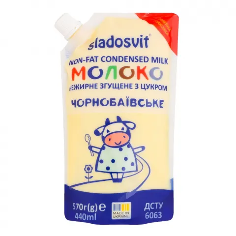 Молоко згущ. Сладосвіт 570 г д/пак Чорнобаївське Сімейне