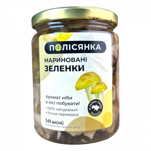 Гриби Полісянка Зеленки 540 мл марин.