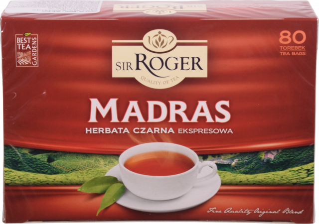 Чай Sir Roger 80 шт. чорн. Мадрас (Польща) И171