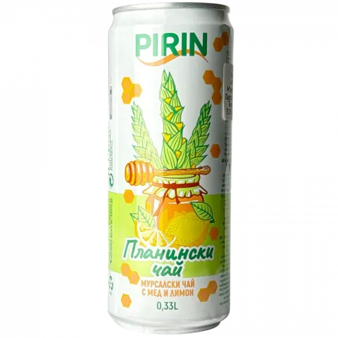 Чай холодний Pirin 0,33л Мед та лимон з/б (Болгарія)