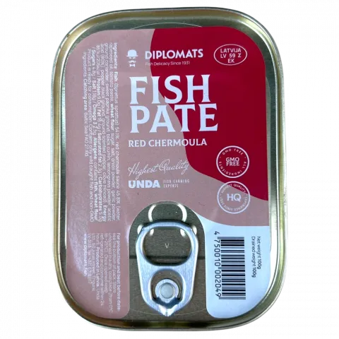 Паштет Diplomats 100 г шпротний Red Chermoula И049(Латвія)