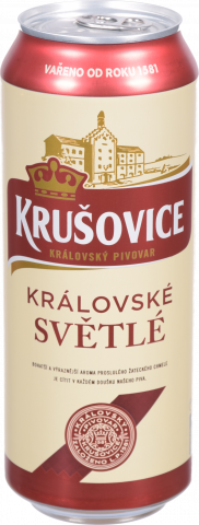 Пиво Крушовіце 0,5 л з/б Svetle