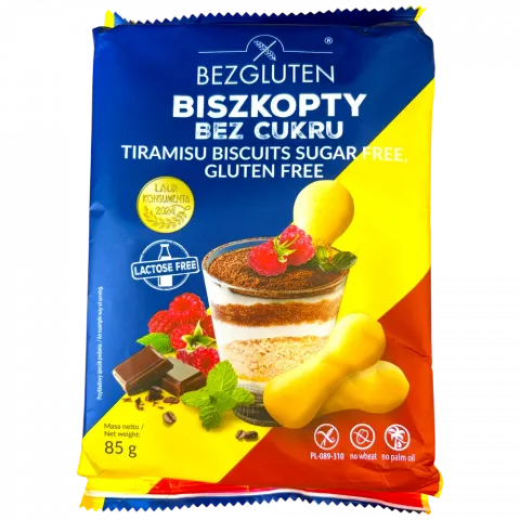 Печиво Bezgluten 85 г Тірамісу без глютену И454 (Польща)