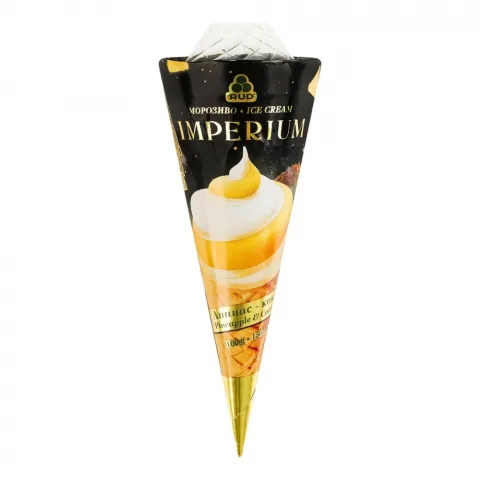 Морозиво Рудь 100 г ріжок Imperium Ананас-кокос