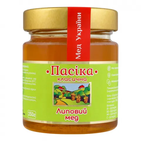 Мед Пасіка 250 г скл. Липовий