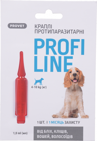 Краплі ProVET Profiline протипаразитарні д/собак від 4 до 10 кг PR241268