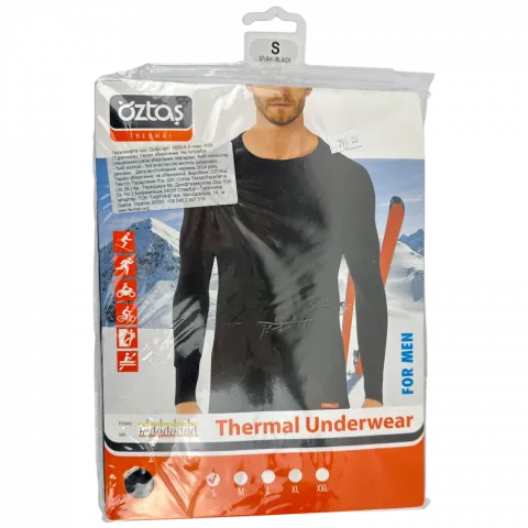 Термокофта чол. Oztas арт. 1650-A S чорн. И39 (Туреччина)