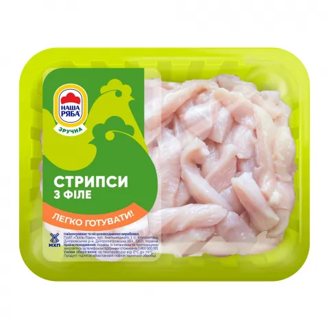 Стрипси Наша Ряба з філе кур-бр в/у 500 г