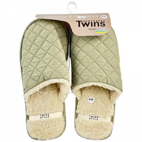 Капці дом. чол. Twins стьогані хакі р.44/45 15883