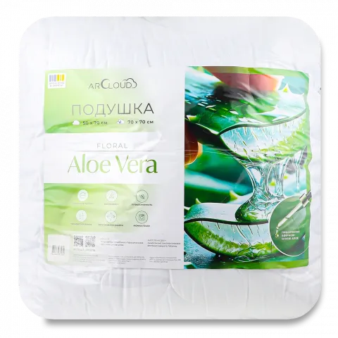 Подушка Arcloud Floral Aloe Vera 70х70