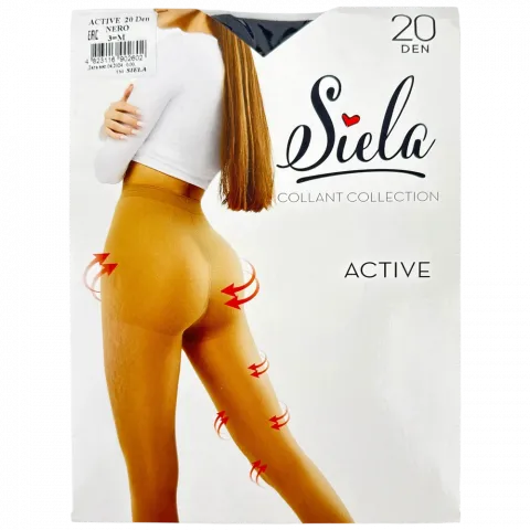 Колготи жін.SIELA ACTIVE 20 nero-3