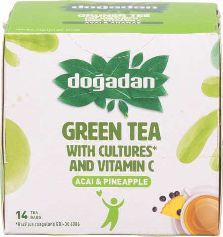 Чай Dogadan 14 шт. зел. з асаєм, ананасом та вітаміном С
