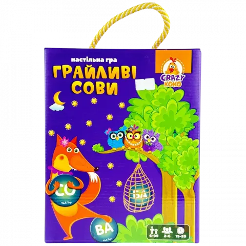 Гра настільна Vladi Toys розважальна Грайливі сови Бачу слово! VT8033-08