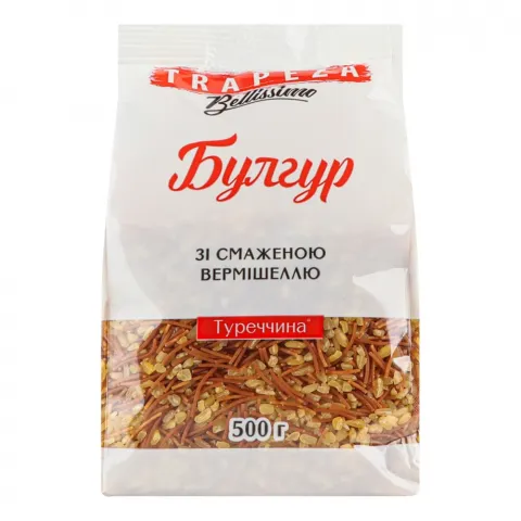 Крупа Трапеза Булгур 500 г зі смаженою вермішеллю