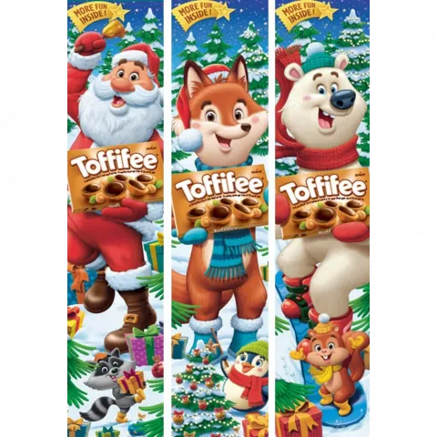 Цукерки Шторк Тоффі 375 г Полярний ведмідь/Санта/Олень