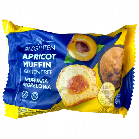 Мафін Bezgluten 60 г з абрикосом без глютену И072 (Польща)